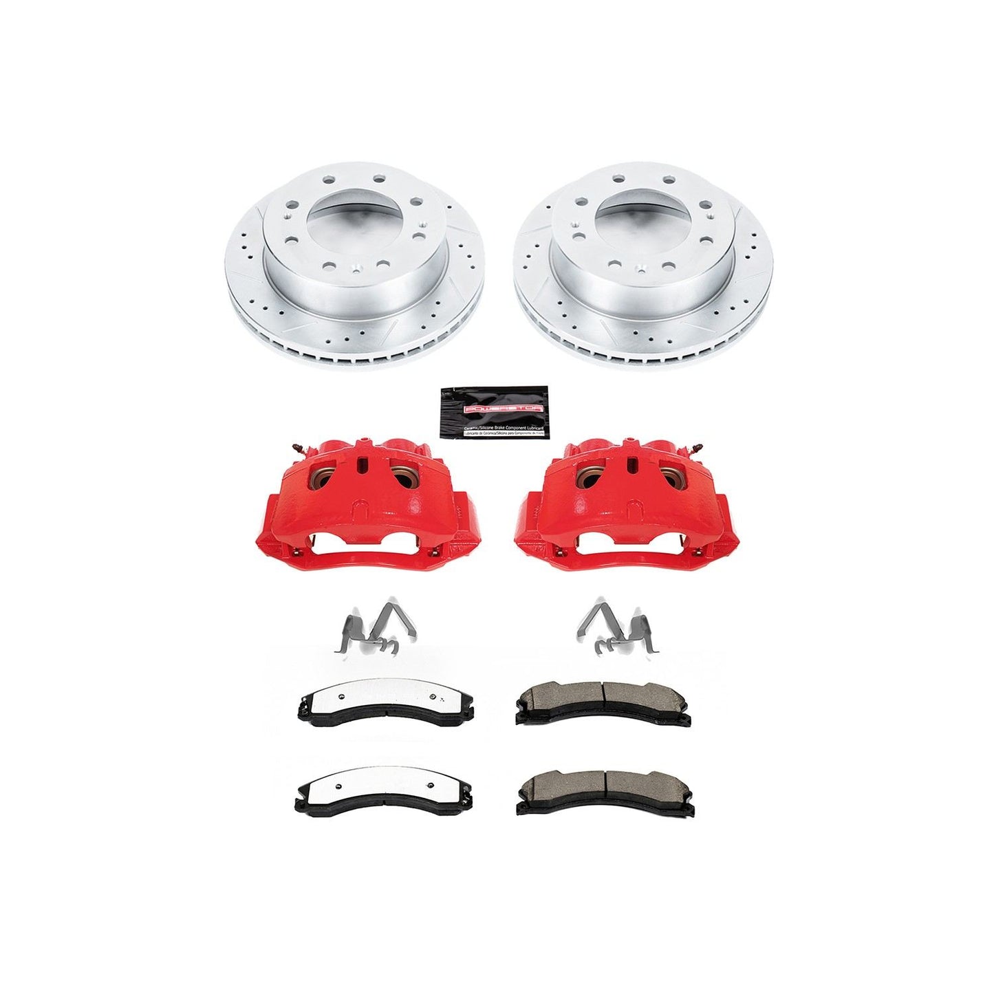 PowerStop Power Stop 12-19 Chevrolet Silverado 2500 HD Front Z36 Truck & Tow Brake Kit w/Calipers KC6258-36
