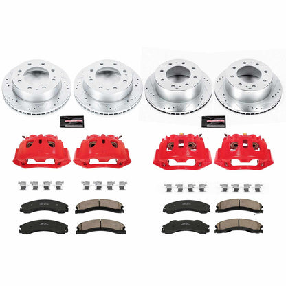 PowerStop Power Stop 12-14 Chevrolet Silverado 2500 HD Z23 Evolution Kit w/ Calipers - Front and Rear KC6259
