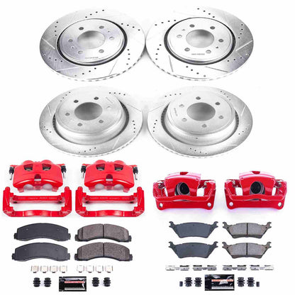 PowerStop Power Stop 12-18 Ford F-150 Z23 Evolution Kit w/ Calipers - Front and Rear KC6268