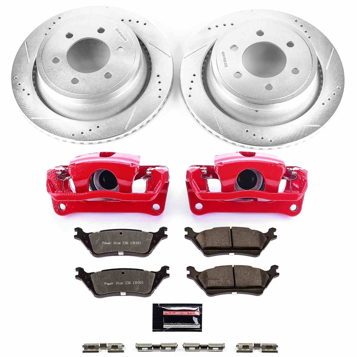 PowerStop Power Stop 12-18 Ford F-150 Rear Z36 Truck & Tow Brake Kit w/Calipers KC6271-36
