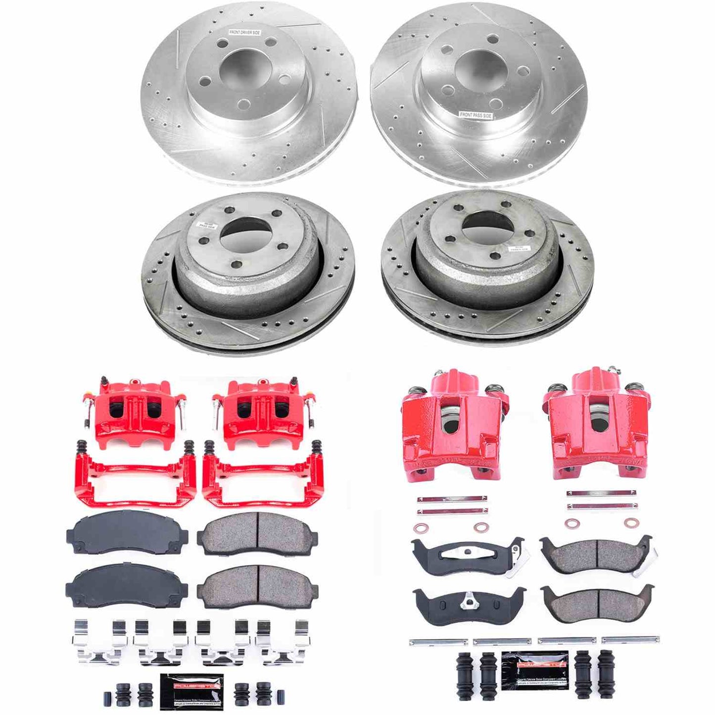 PowerStop Power Stop 10-11 Ford Ranger Z23 Evolution Kit w/ Calipers - Front and Rear KC6273