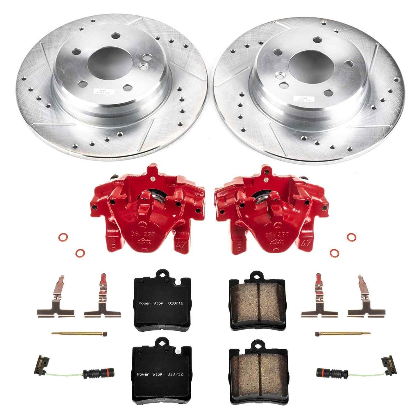 PowerStop Power Stop 01-02 Mercedes-Benz E430 Rear Z23 Evolution Sport Brake Kit w/Calipers KC627