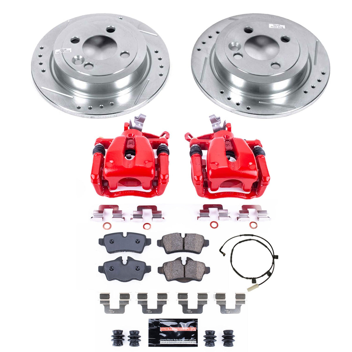 PowerStop Power Stop 07-10 Mini Cooper Z23 Evolution Kit w/ Calipers - Rear KC6281