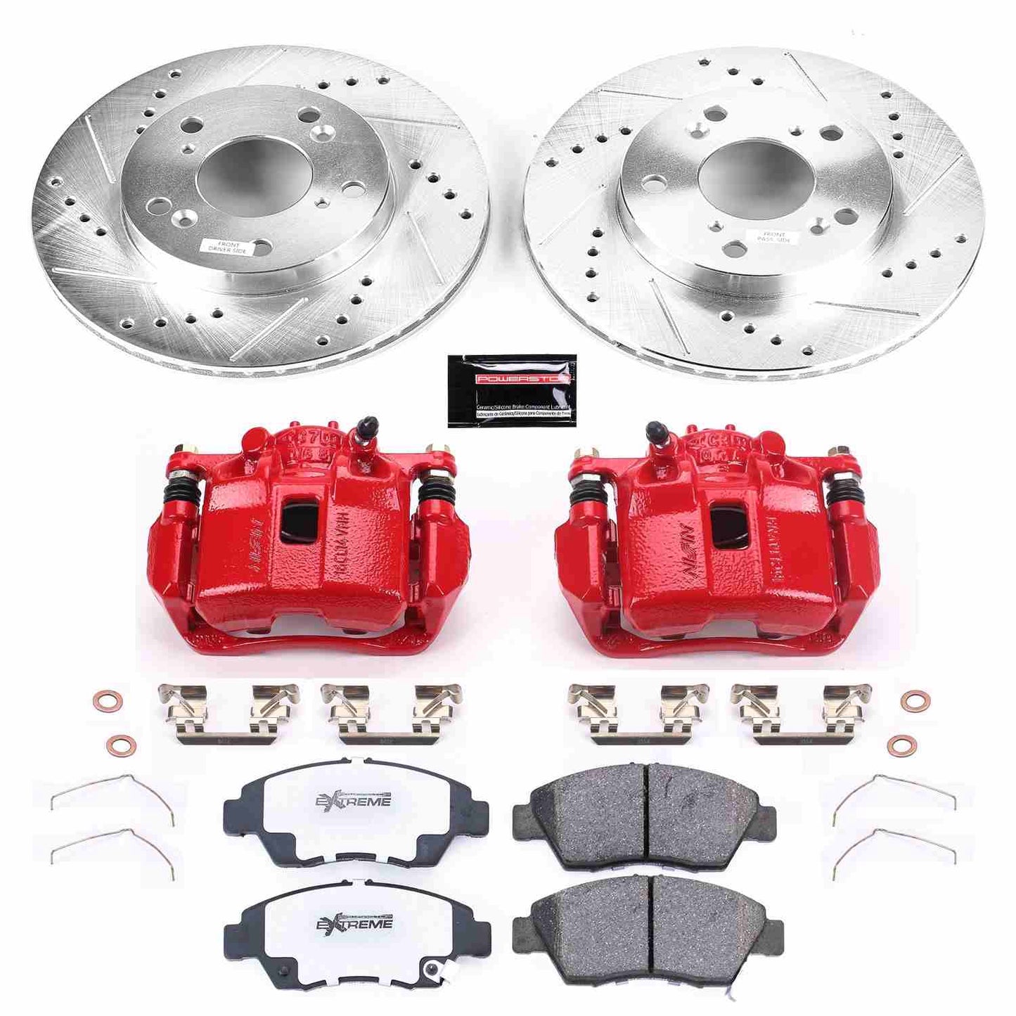 PowerStop Power Stop 13-15 Acura ILX Front Z26 Street Warrior Brake Kit w/Calipers KC6317-26