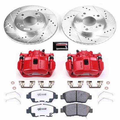 PowerStop Power Stop 13-15 Acura ILX Front Z26 Street Warrior Brake Kit w/Calipers KC6317-26
