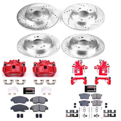 PowerStop Power Stop 13-15 Acura ILX Z23 Evolution Kit w/ Calipers - Front and Rear KC6318