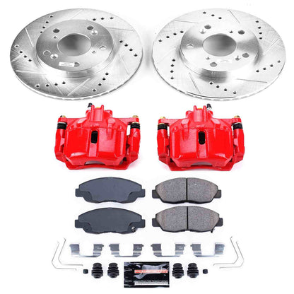 PowerStop Power Stop 12-15 Honda Civic Z23 Evolution Kit w/ Calipers - Front KC6319