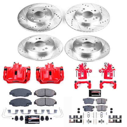 PowerStop Power Stop 2012 Honda Civic Z23 Evolution Kit w/ Calipers - Front and Rear KC6320