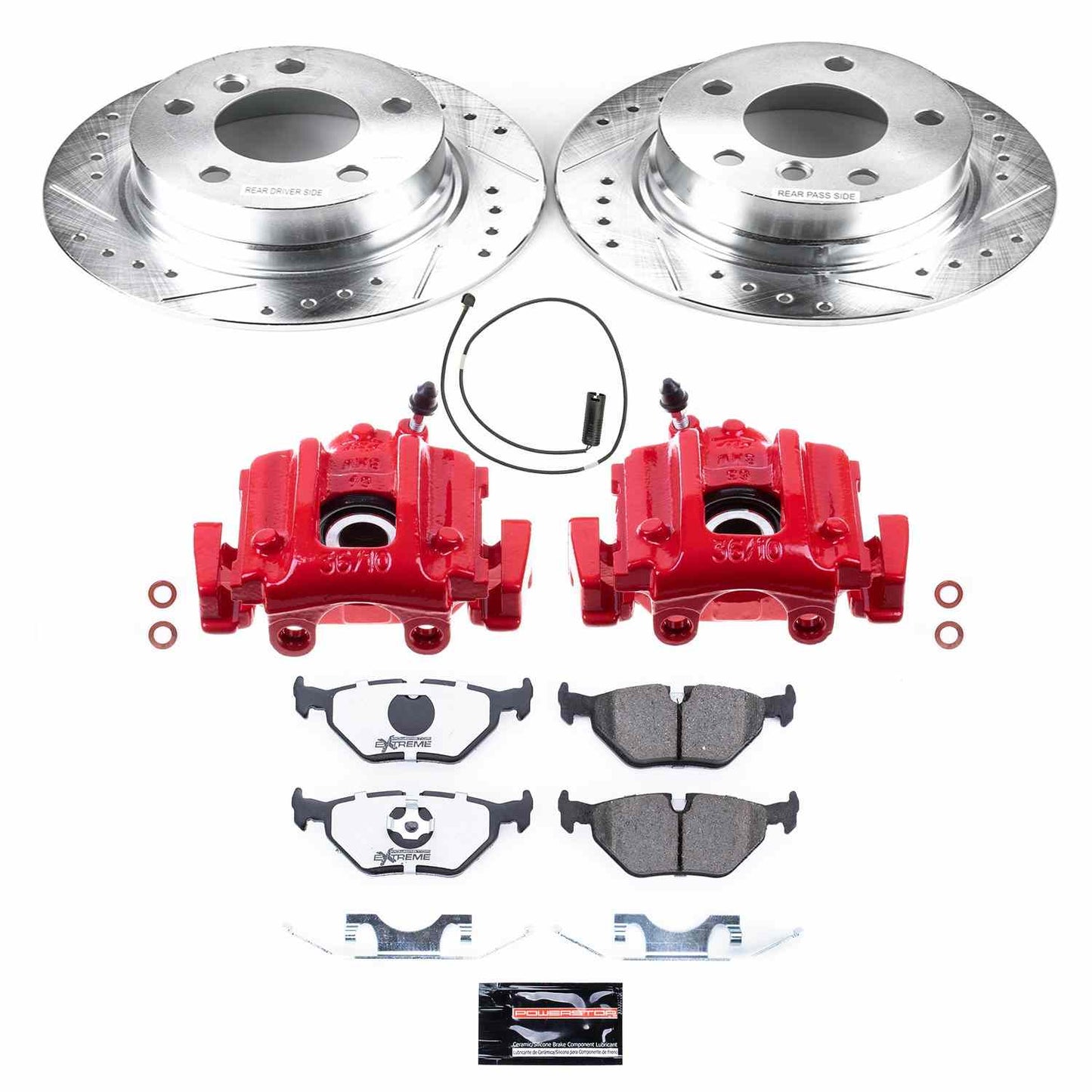 PowerStop Power Stop 96-02 BMW Z3 Rear Z26 Street Warrior Brake Kit w/Calipers KC633-26