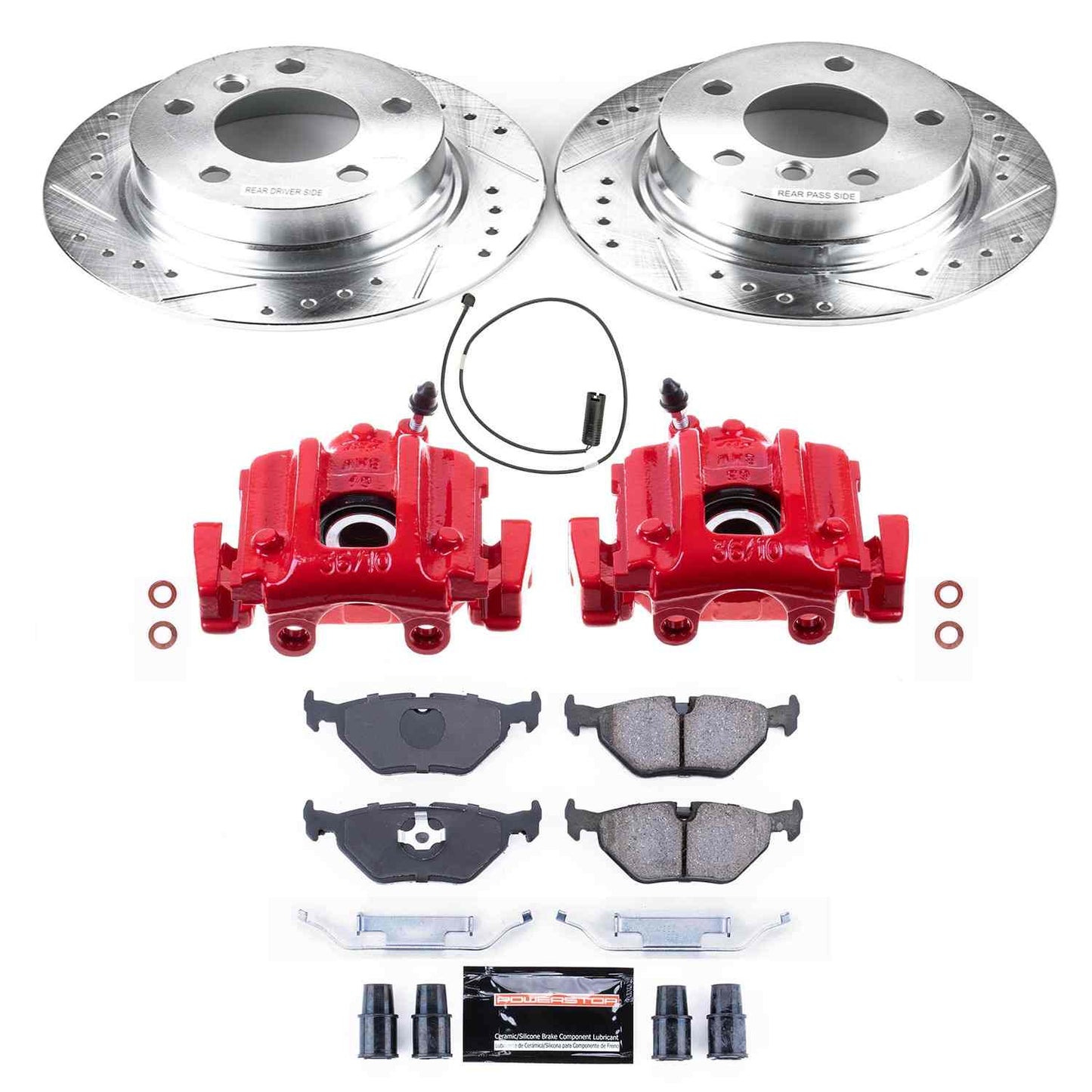PowerStop Power Stop 96-02 BMW Z3 Z23 Evolution Kit w/ Calipers - Rear KC633