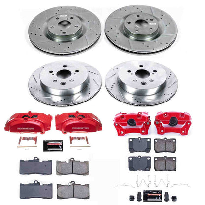 PowerStop Power Stop 2011 Lexus GS350 Z23 Evolution Kit w/ Calipers - Front and Rear KC6354