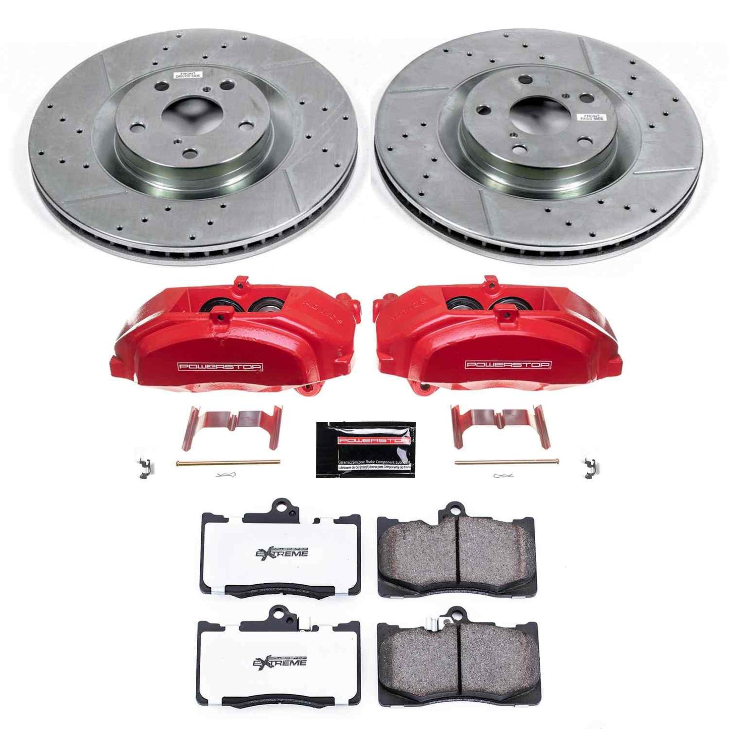PowerStop Power Stop 13-19 Lexus GS350 Front Z26 Street Warrior Brake Kit w/Calipers KC6355-26