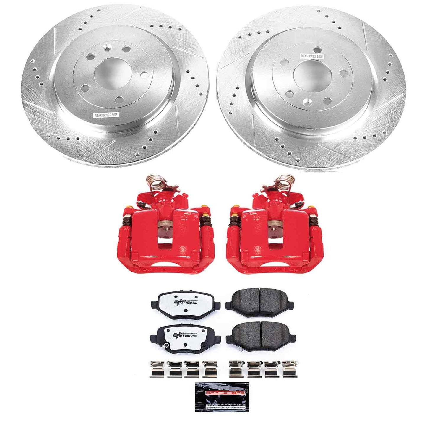 PowerStop Power Stop 13-19 Ford Explorer Rear Z36 Truck & Tow Brake Kit w/Calipers KC6376-36