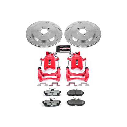 PowerStop Power Stop 13-14 Ford Mustang Rear Z26 Street Warrior Brake Kit w/Calipers KC6402-26