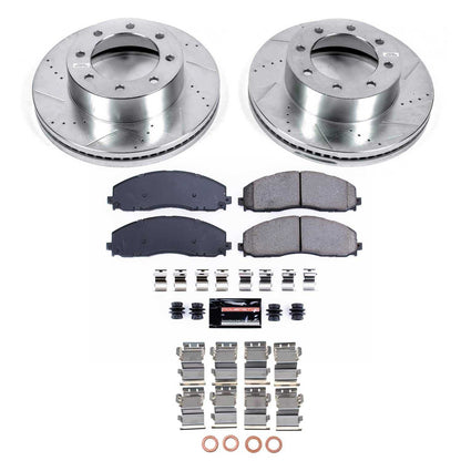PowerStop Power Stop 13-16 Ford F-450 Super Duty Front Z23 Evolution Kit w/Calipers KC6403