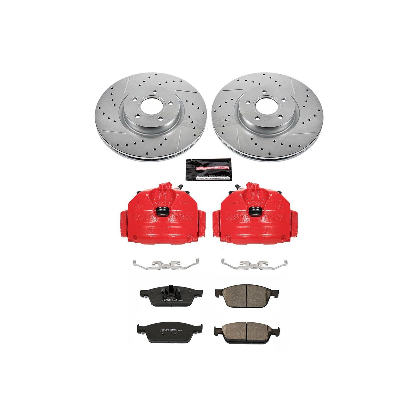 PowerStop Power Stop 13-14 Ford Focus Z23 Evolution Kit w/ Calipers - Front KC6479
