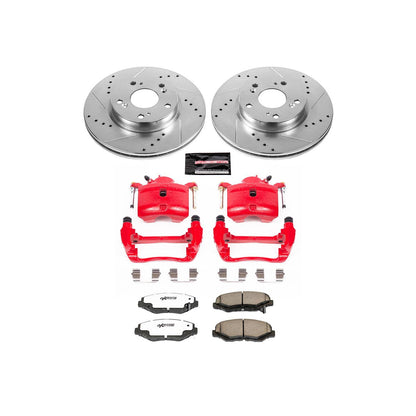 PowerStop Power Stop 2013 Acura ILX Front Z26 Street Warrior Brake Kit w/Calipers KC6490-26