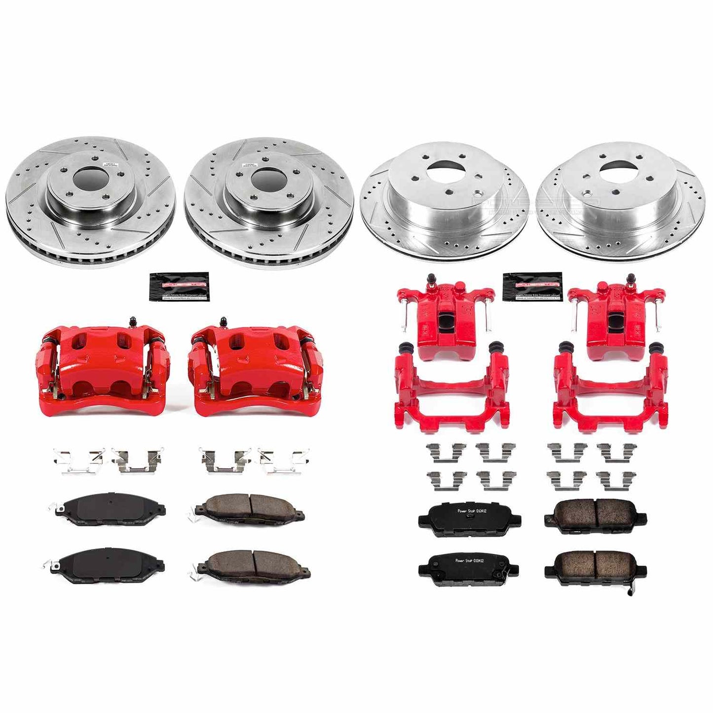 PowerStop Power Stop 14-18 Infiniti QX60 Z23 Evolution Kit w/ Calipers - Front and Rear KC6497