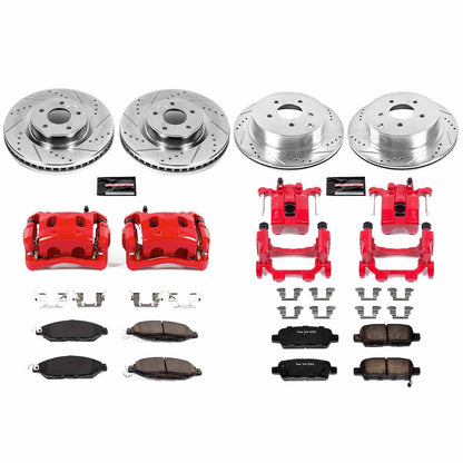 PowerStop Power Stop 14-18 Infiniti QX60 Z23 Evolution Kit w/ Calipers - Front and Rear KC6497