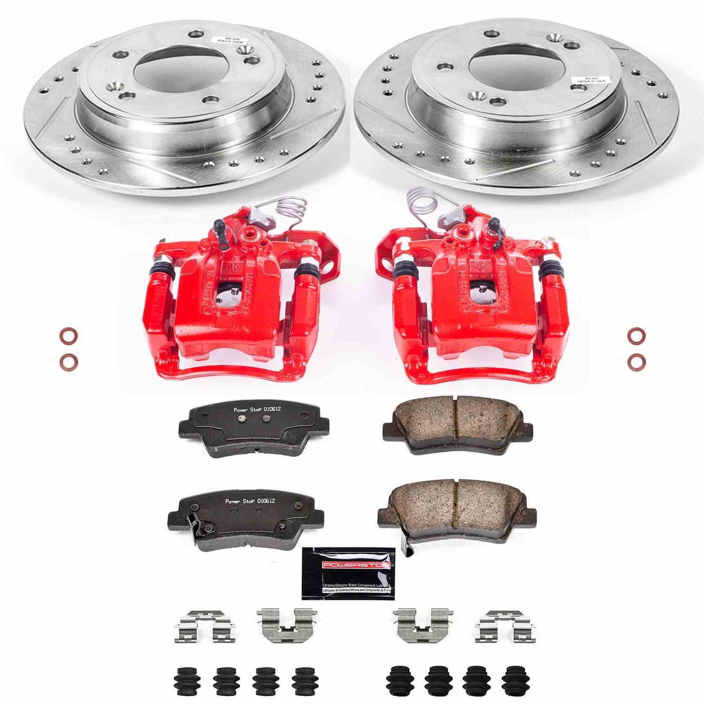 PowerStop Power Stop 11-16 Hyundai Elantra Z23 Evolution Kit w/ Calipers - Rear KC6501