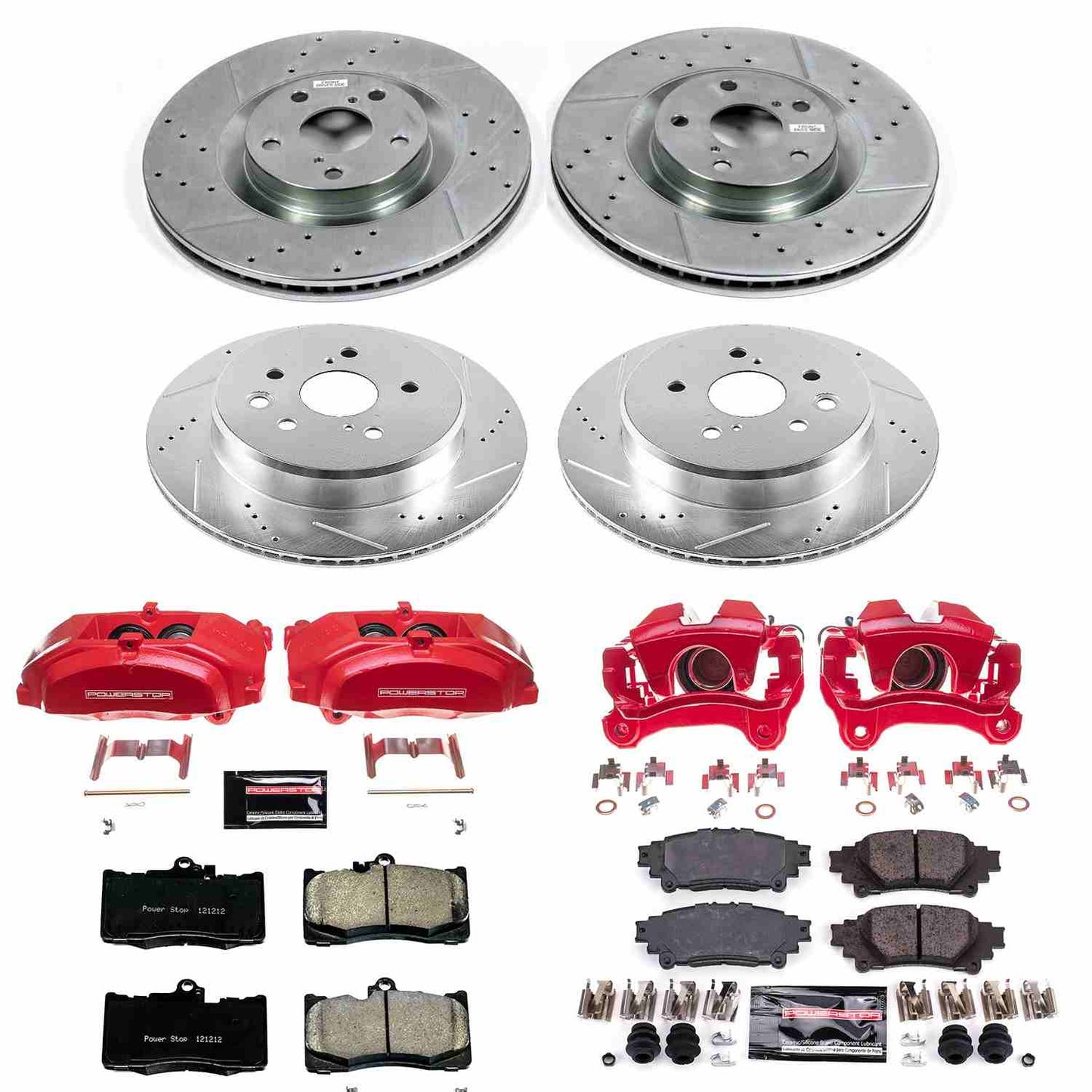PowerStop Power Stop 19-13 Lexus GS350 Z23 Evolution Kit w/ Calipers - Front and Rear KC6513