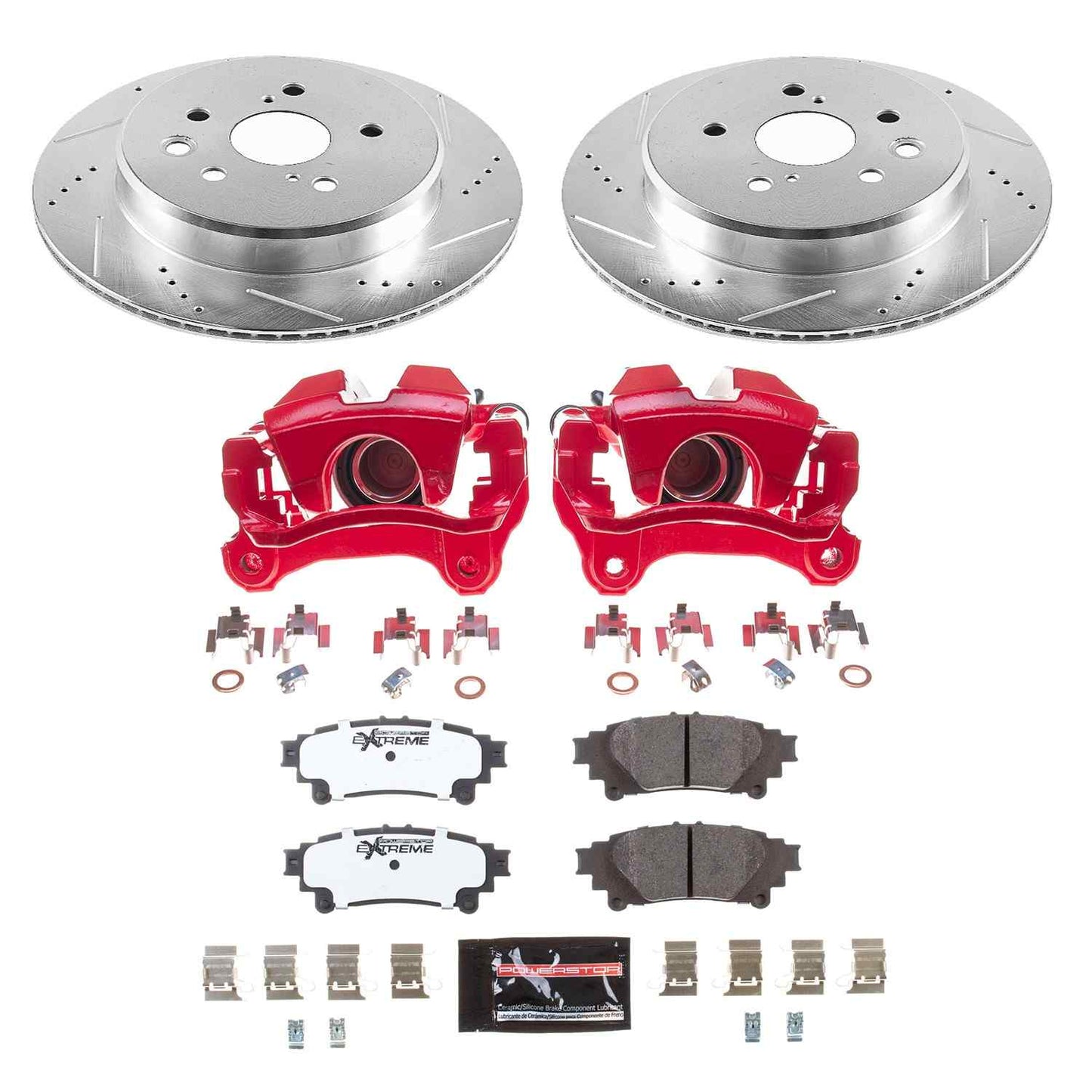 PowerStop Power Stop 19-13 Lexus GS350 Rear Z26 Street Warrior Brake Kit w/Calipers KC6514-26