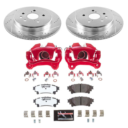 PowerStop Power Stop 19-13 Lexus GS350 Rear Z26 Street Warrior Brake Kit w/Calipers KC6514-26