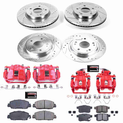 PowerStop Power Stop 13-17 Honda Accord Z23 Evolution Kit w/ Calipers - Front and Rear KC6516