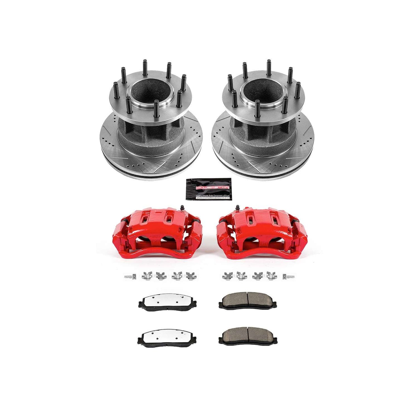 PowerStop Power Stop 2012 Ford F-350 Super Duty Front Z36 Truck & Tow Brake Kit w/Calipers KC6526-36