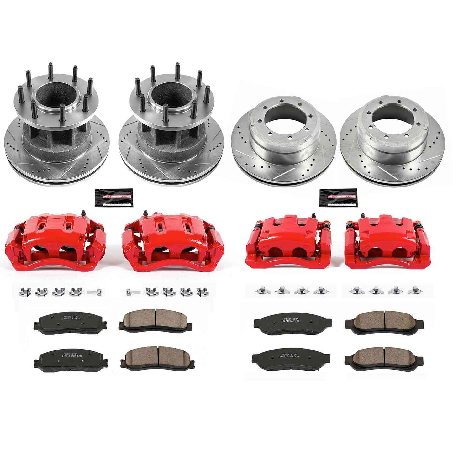 PowerStop Power Stop 2012 Ford F-350 Super Duty Z23 Evolution Kit w/ Calipers - Front and Rear KC6527
