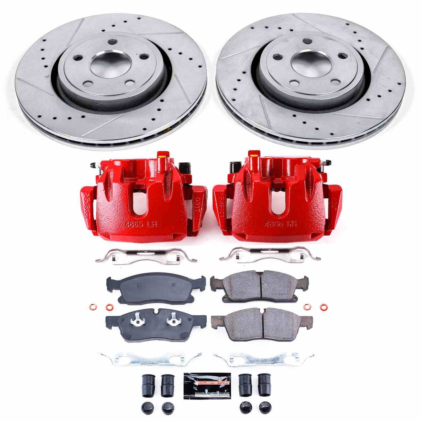 PowerStop Power Stop 13-15 Jeep Grand Cherokee Z23 Evolution Kit w/ Calipers - Front KC6536