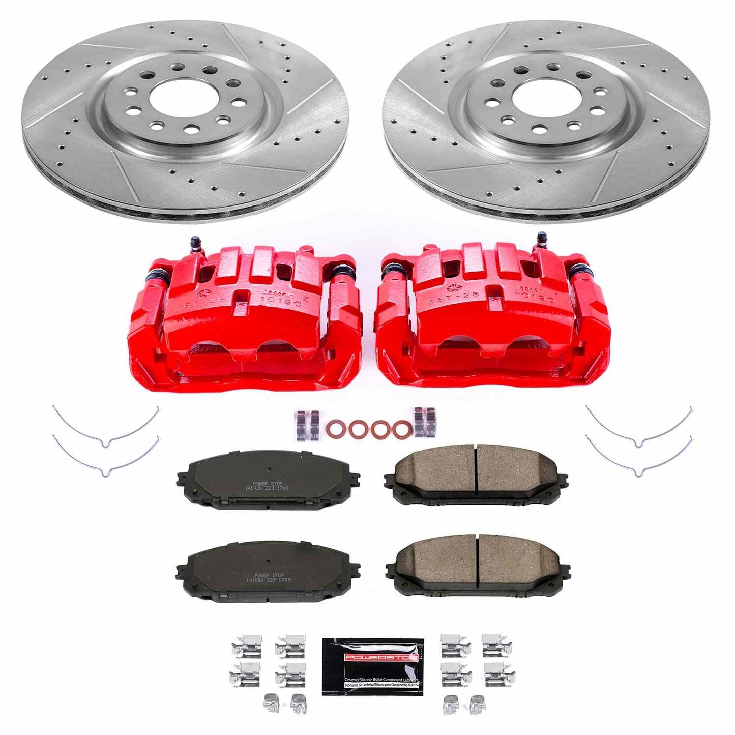 PowerStop Power Stop 14-16 Jeep Cherokee Z23 Evolution Kit w/ Calipers - Front KC6540