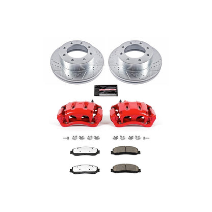PowerStop Power Stop 2012 Ford F-350 Super Duty Front Z36 Truck & Tow Brake Kit w/Calipers KC6545A-36