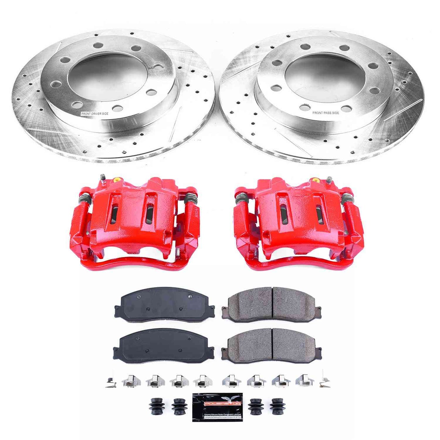 PowerStop Power Stop 2012 Ford F-250 Super Duty Z23 Evolution Kit w/ Calipers - Front KC6545