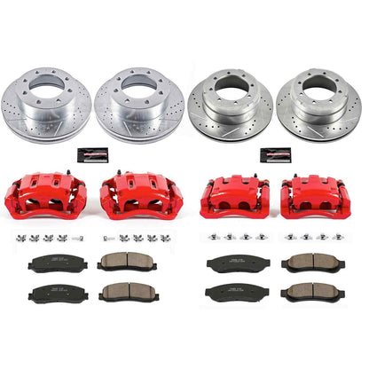 PowerStop Power Stop 2012 Ford F-350 Super Duty Z23 Evolution Kit w/ Calipers - Front and Rear KC6546
