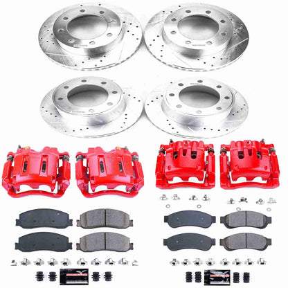 PowerStop Power Stop 2012 Ford F-250 Super Duty Z23 Evolution Kit w/ Calipers - Front and Rear KC6547