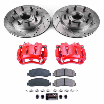 PowerStop Power Stop 2012 Ford F-250 Super Duty Z23 Evolution Kit w/ Calipers - Front KC6550