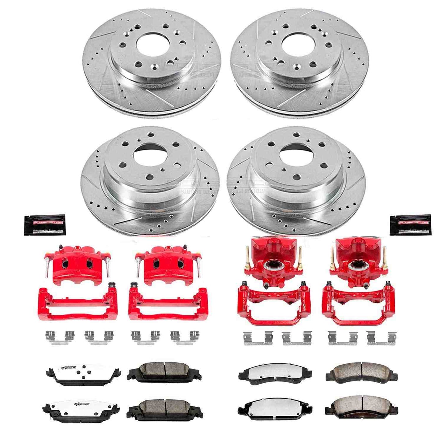 PowerStop Power Stop 15-19 Cadillac Escalade Z36 Truck and Tow Kit w/ Calipers - Front and Rear KC6560-36