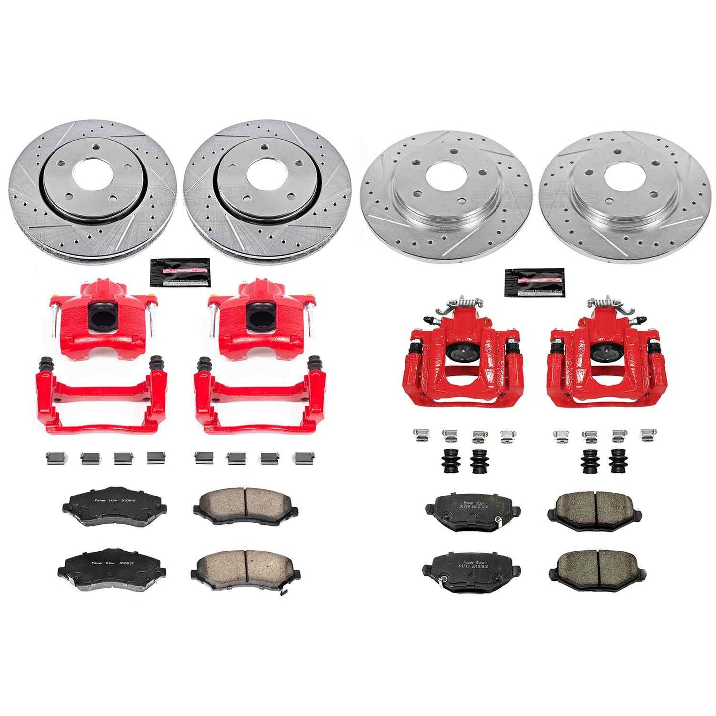 PowerStop Power Stop 12-16 Chrysler Town and Country Z23 Evolution Kit w/ Calipers - Front and Rear KC6563