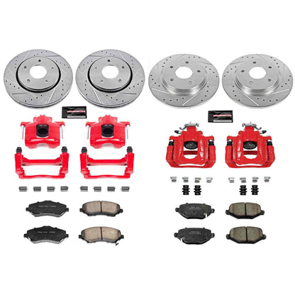PowerStop Power Stop 12-16 Chrysler Town and Country Z23 Evolution Kit w/ Calipers - Front and Rear KC6563