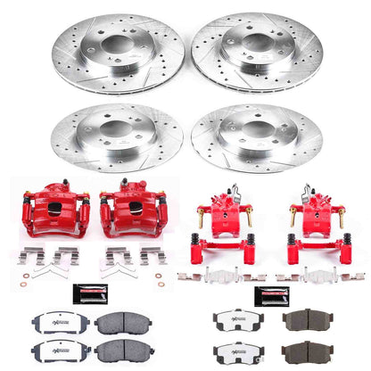 PowerStop Power Stop 96-99 Infiniti I30 Z26 Street Kit w/ Calipers - Front and Rear KC662-26