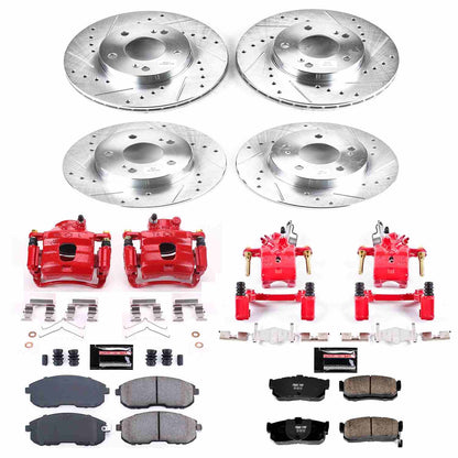 PowerStop Power Stop 96-99 Infiniti I30 Z23 Evolution Kit w/ Calipers - Front and Rear KC662