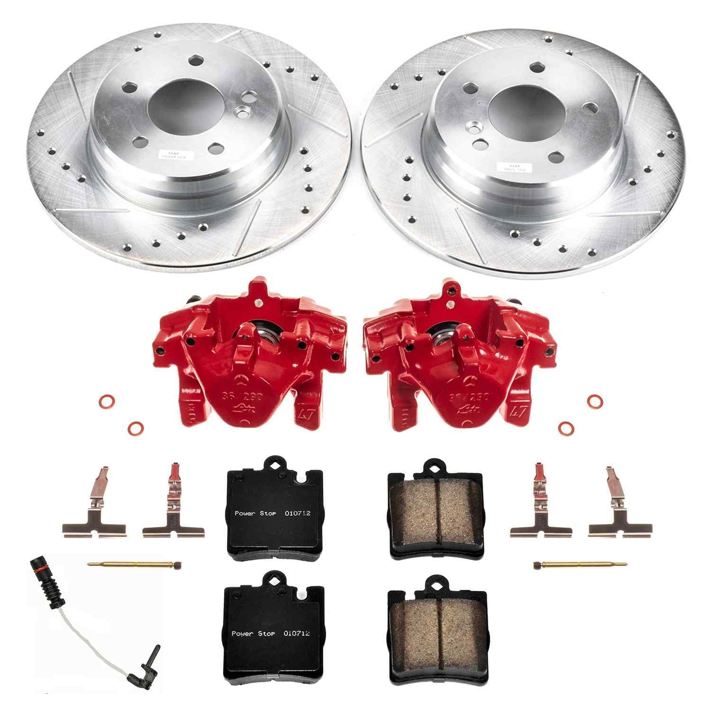 PowerStop Power Stop 00-03 Mercedes-Benz CLK430 Rear Z23 Evolution Sport Brake Kit w/Calipers KC6697