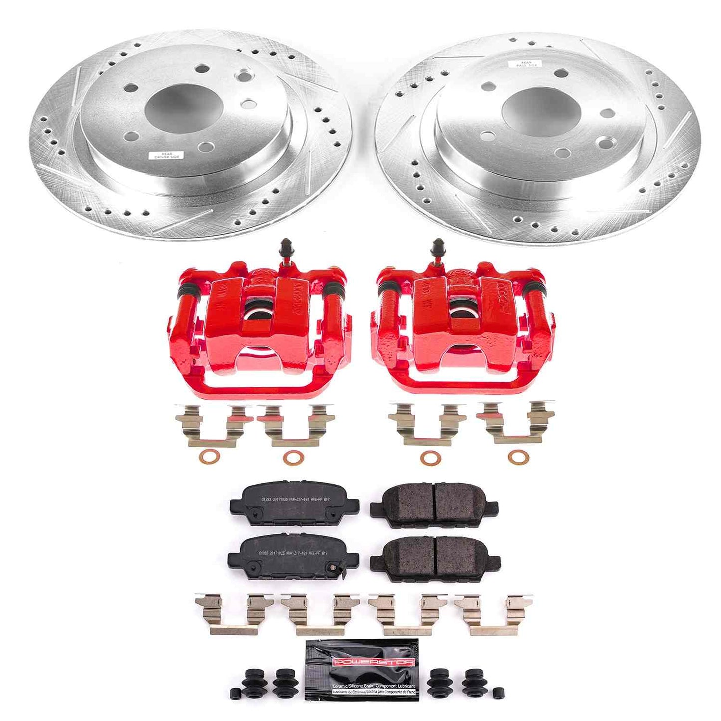 PowerStop Power Stop 11-19 Nissan Leaf Z23 Evolution Kit w/ Calipers - Rear KC6761A