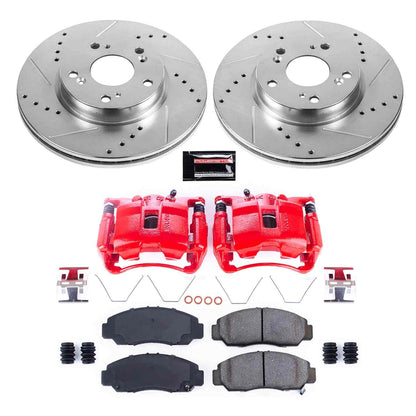 PowerStop Power Stop 12-15 Honda Civic Z23 Evolution Kit w/ Calipers - Front KC6766