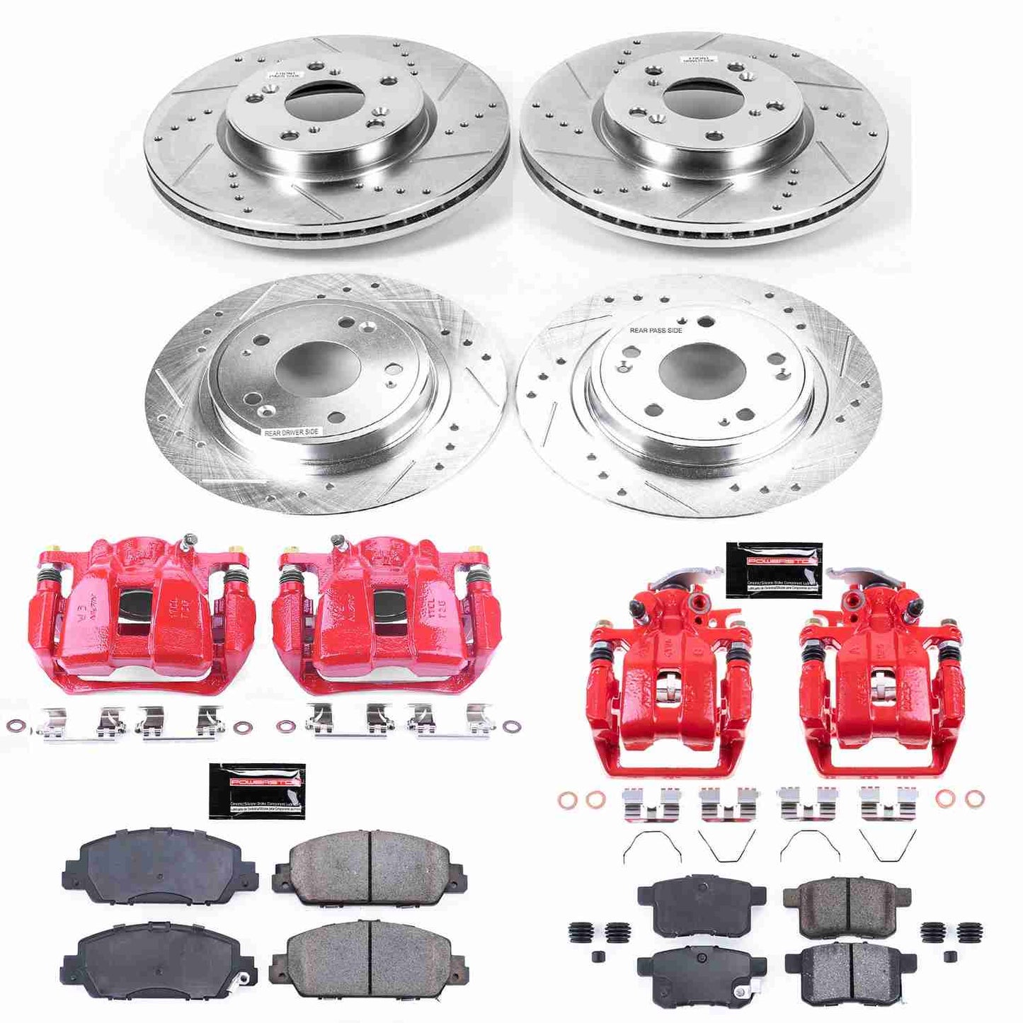PowerStop Power Stop 2013 Honda Accord Z23 Evolution Kit w/ Calipers - Front and Rear KC6778