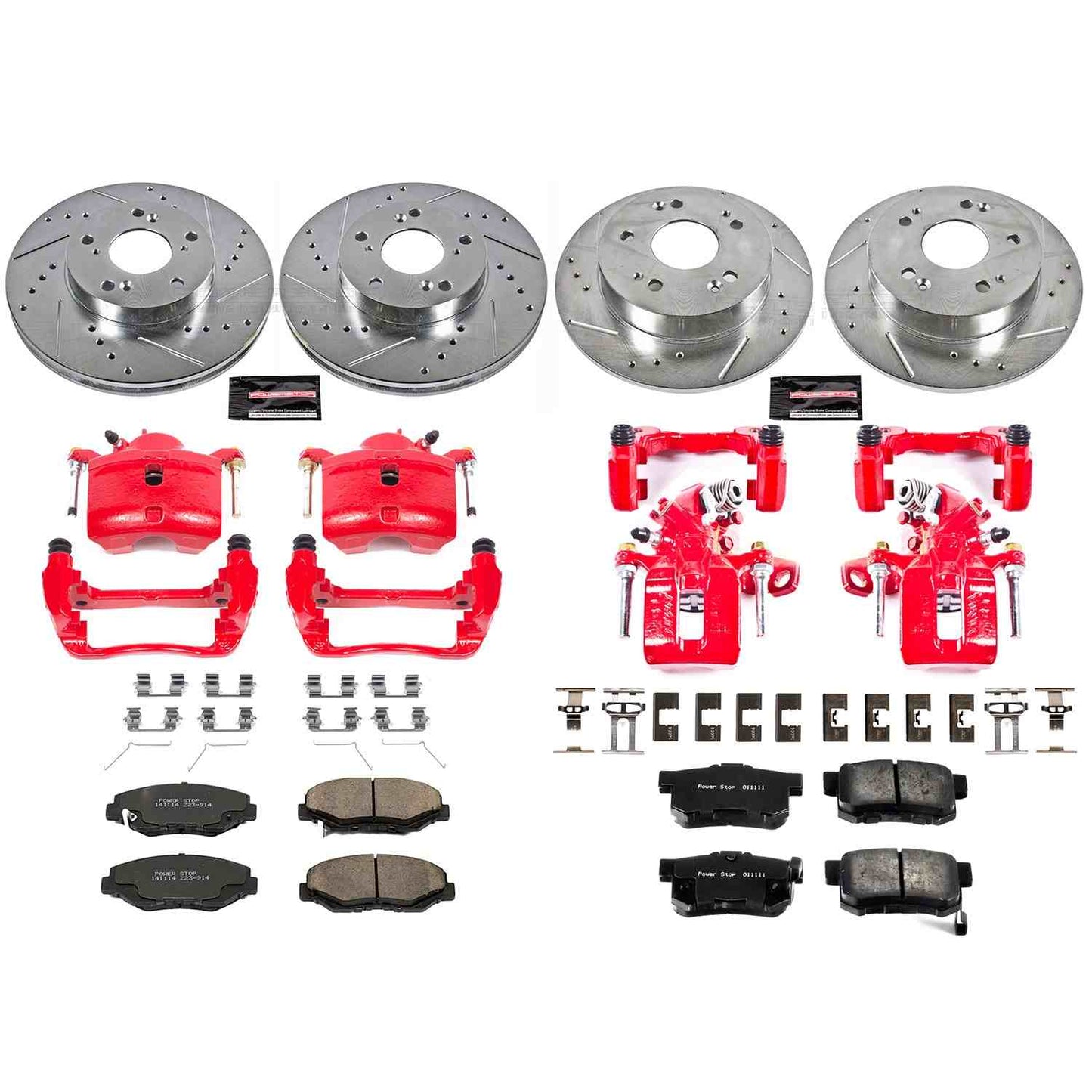 PowerStop Power Stop 14-15 Acura ILX Z23 Evolution Kit w/ Calipers - Front and Rear KC6781