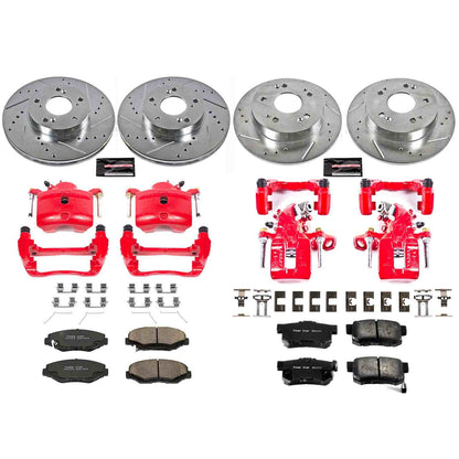 PowerStop Power Stop 14-15 Acura ILX Z23 Evolution Kit w/ Calipers - Front and Rear KC6781