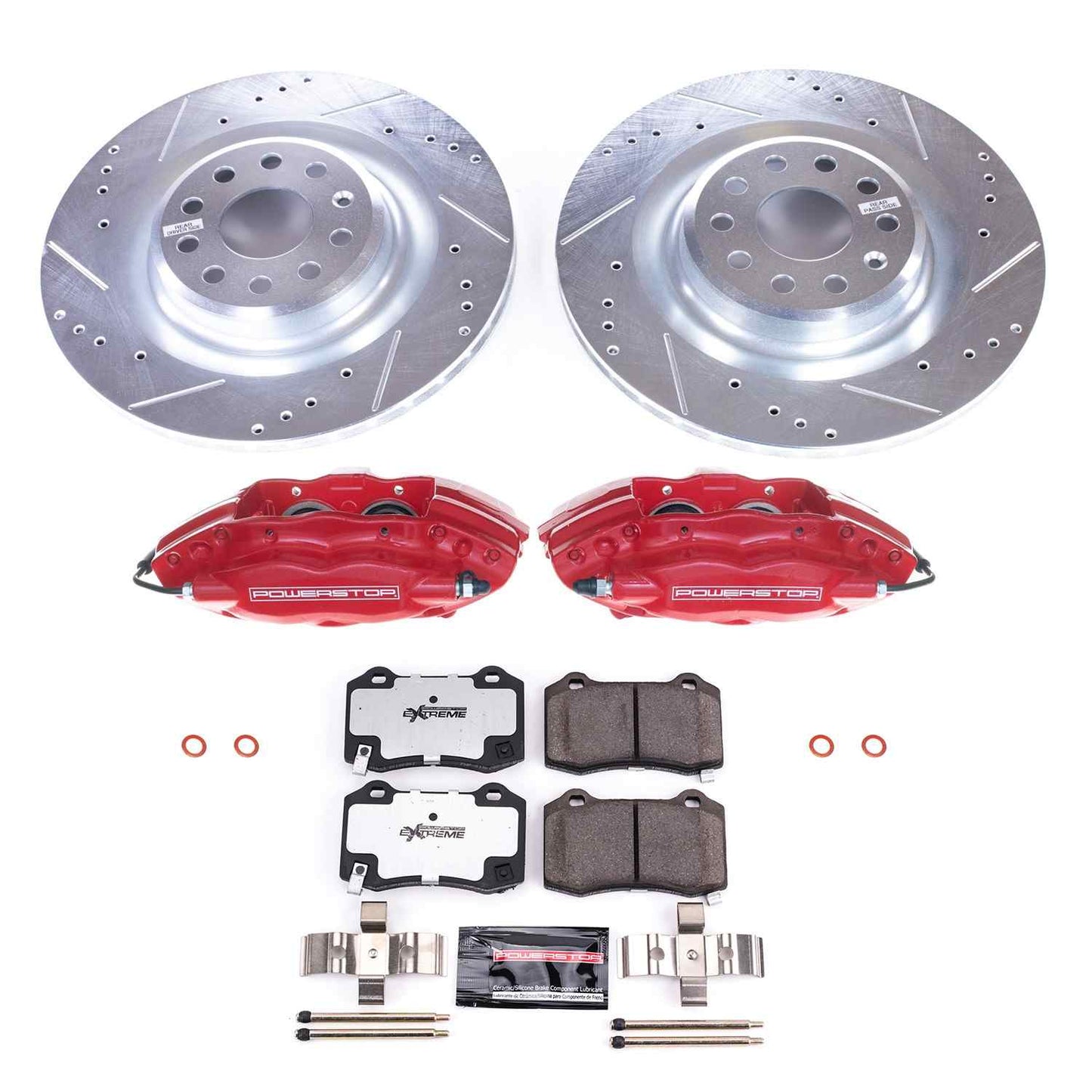 PowerStop Power Stop 12-16 Tesla S Rear Z26 Street Warrior Brake Kit w/Calipers KC6799-26