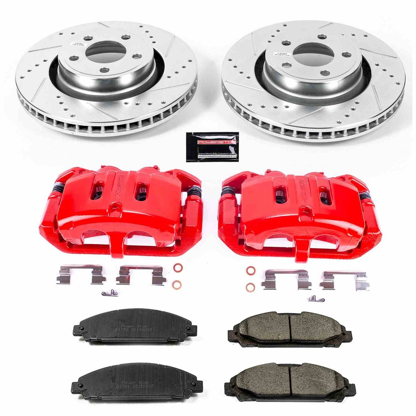 PowerStop Power Stop 15-17 Ford Mustang Z23 Evolution Kit w/ Calipers - Front KC6809